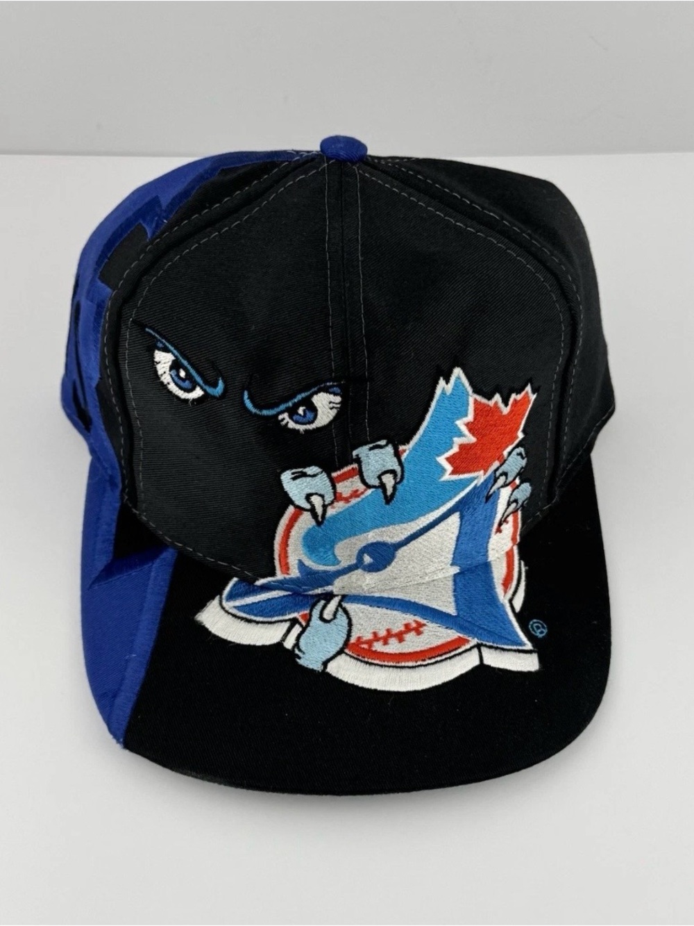 Toronto Blue Jays Black & Royal Blue Baseball Snapback Hat